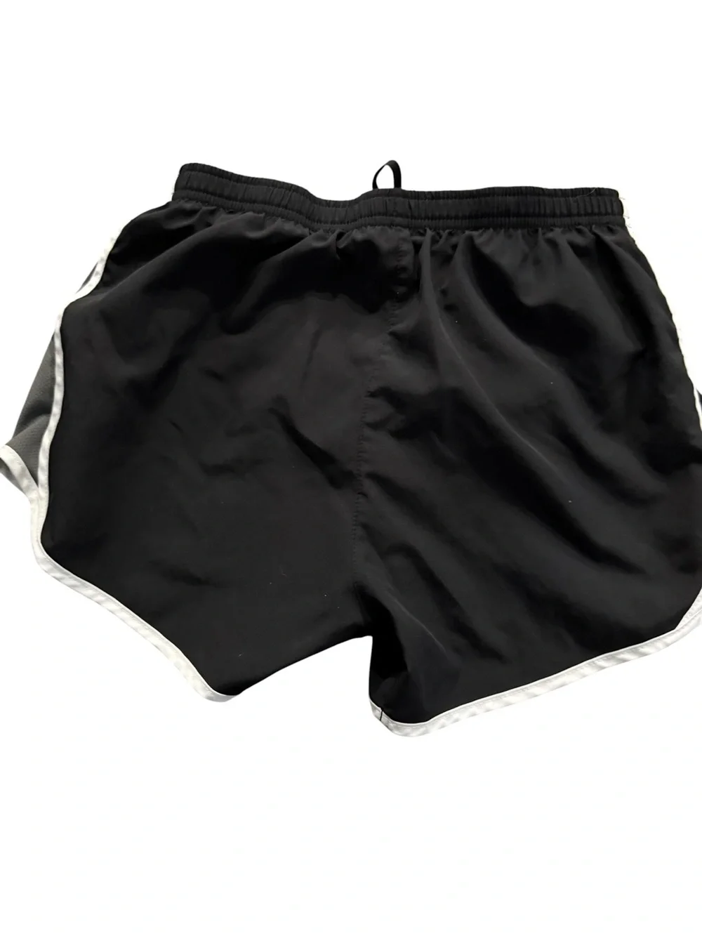 Nike Women’s Black, White & Gray Running Shorts, Size Small.
